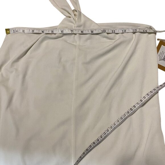 Ellen Tracy Womens Chalk White Halter Top Sleeveless Style Size M - Picture 5 of 16